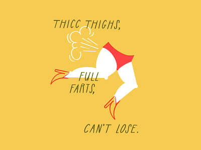 Thicc thighs, full farts, can't lose 🤠🍑💨 boots design doodle fart football friday night lights funny illo illustration ipad legs lol procreate sketch thicc thighs woman