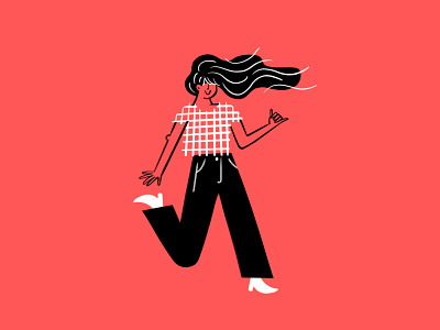 dance! 💃🤙 dance design doodle illo illustration ipad pattern process procreate sketch woman