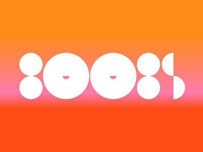 🎵 Feelin' Boooob-y 🎵 boob boobs circle funny geometric gradient groovy letterforms lettering lol type typography vector weekly warm up