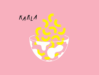 Karla design doodle food funny illo illustration lol mac and cheese procreate sketch