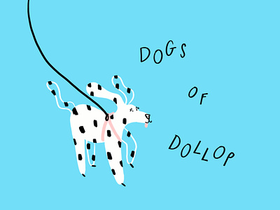 DoD: Dottie dalmatian design dog doodle dots funny illo illustration lol sketch
