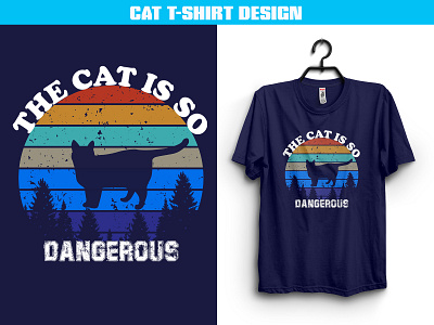 CAT T-SHIRT DESIGN cat cat design cat t shirt design cat tshirt cats design illustration tshirt typography t shirt design typography t shirt design vector