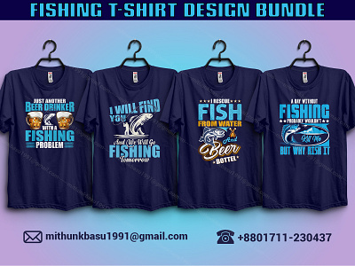 Fishing t-shirt bundle