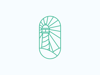 Light House Line Art Logo