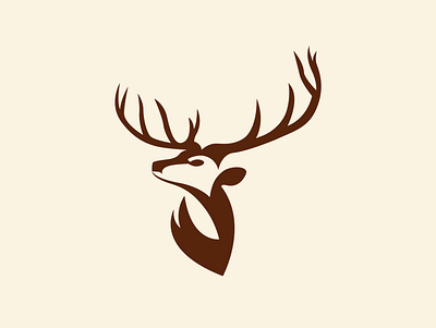 Deer Logo brand identity creative deer logo creative logo deer design flat gazelle logo logo design modern logo new logo proud deer