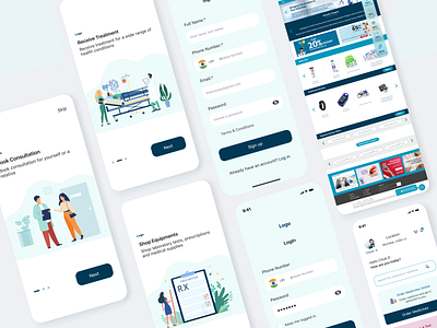 Healthcare UI Design app design branding design dribbble graphic design logo minimal mobile app design mobile application sign in sign in ui typography ui ux uxdesign web