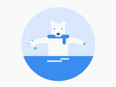 Still Hungry after effect animation bear design gif icon illustration motion