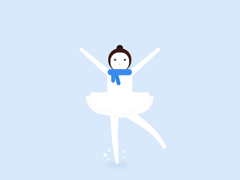 So You Think You Can Dance? after effect animation ballerina character design gif illustration motion white