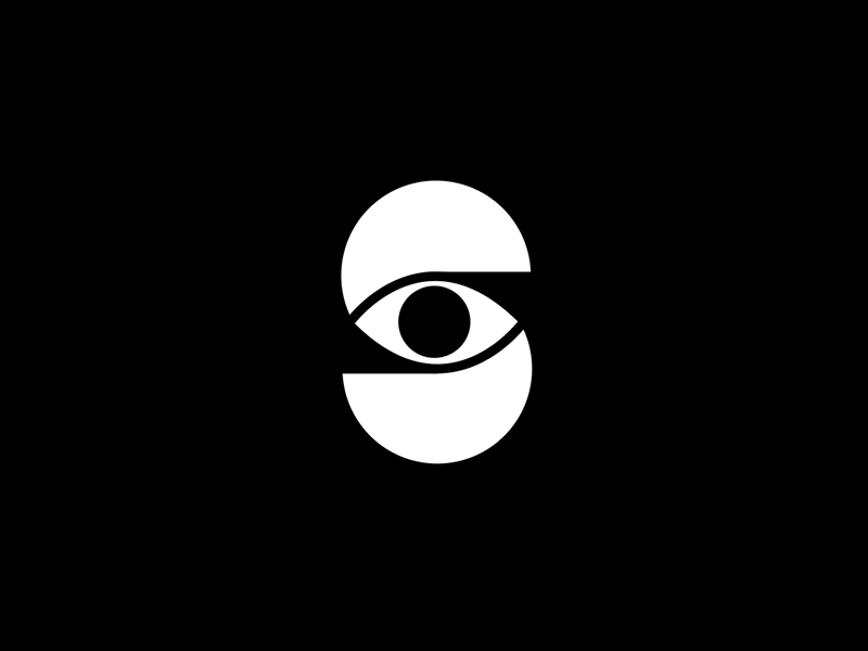S animation design eye gif graphic icon illustration logo motion observer
