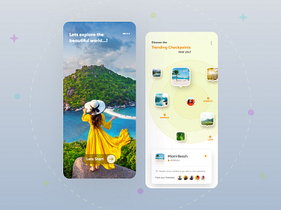 Travel service - Mobile App app app design application booking app destination app flight booking app hotel booking app mobile app design mobile design mobile ui sajon tour tourism tourism app tours travel agency travel app travelling ui ux