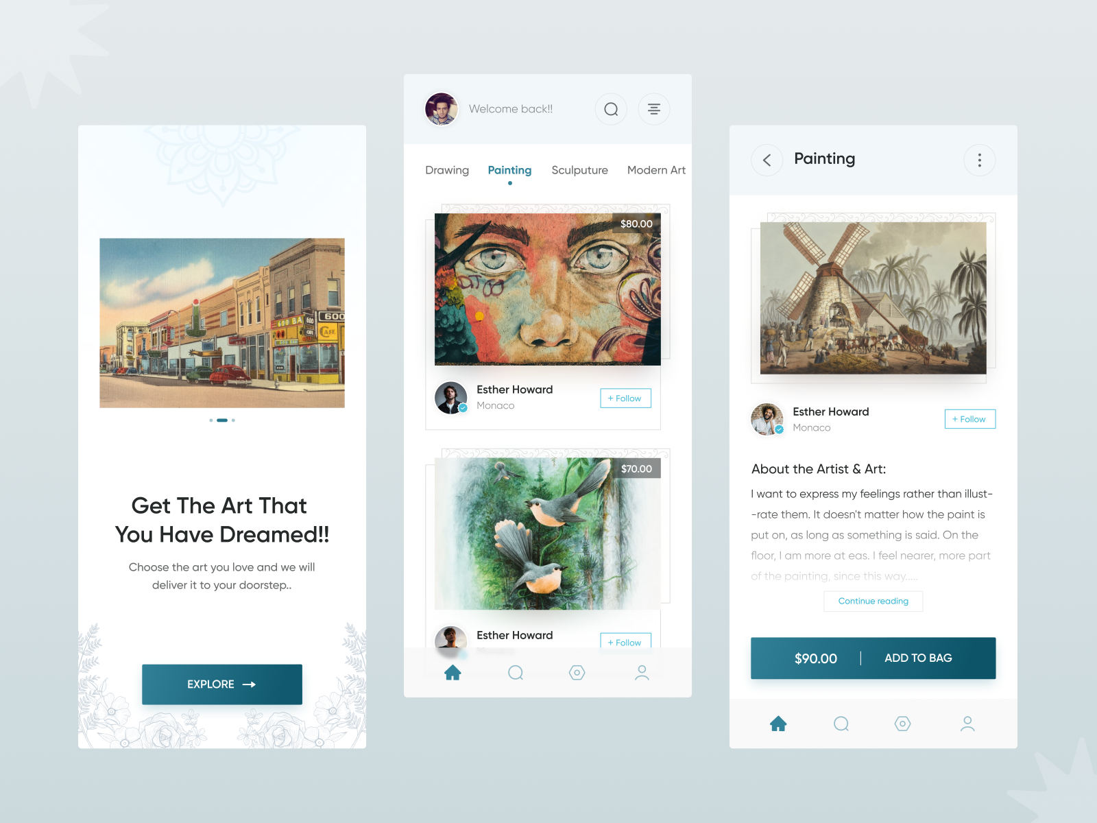 Art App by Khuram on Dribbble
