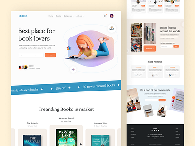 Bookly - Book Online Store Landing Page