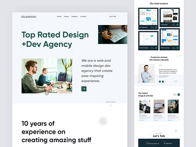 Digital Agency Website Landing Page