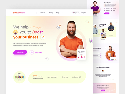 Quickmove - Landing Page Design