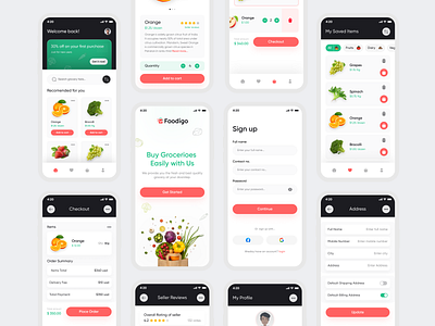 Foodigo Grocery App Design