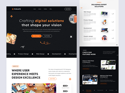 Creative Design Agency Landing Page Website