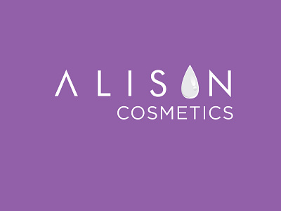 Allison Cosmetic Logo branding cosmestic design flat illustrator logo logo design minimal typography