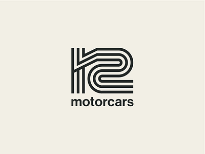 K2 Motorcars concept ✌️ auto automotive branding cars concept dealership identity line work logo logo design race racetrack tire tracks