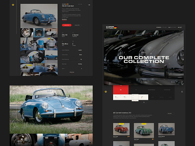 CPR – Vehicle list and detail california car classic car dark ui dealership desktop exotic filters gallery interior page inventory list page mobile mobile responsive porsche ui ux visual design web design wireframes