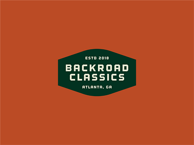Backroad Classics exploration auto badge badge design branding classic car dealership exploration identity lockup off road typography vintage