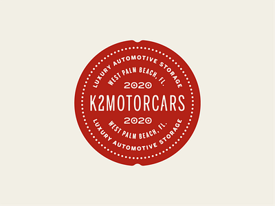 K2 Motorcars seal exploration auto badge badge design dealership exploration identity lettering logo luxury seal secondary mark typography vintage wax