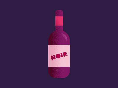 Noir minimalism spot illo texture wine