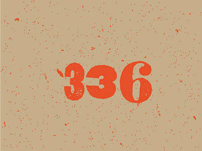 3-3-6 336 grunge hand made print texture typography winston salem
