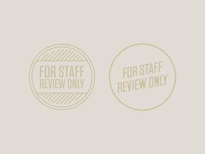 Staff review stamps documents internal line work simple stamp