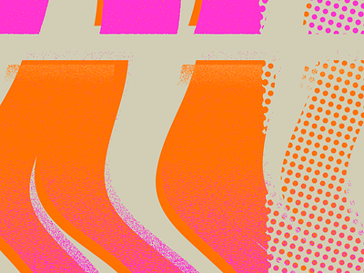 Type & texture color day glow experimentation half tone over print texture wes wilson