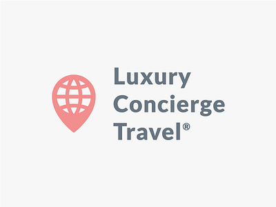 LCT logo O3 globe logo luxury minimal pin travel