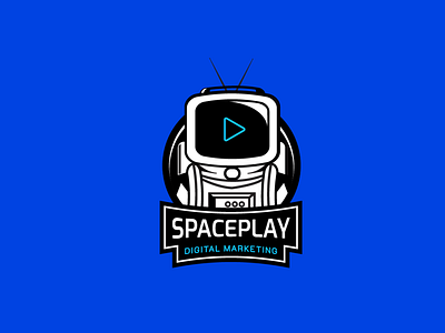 Logo Spaceplay Digital Marketing agency logo logo logodesign