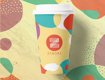Zabora - paper cup design brand food