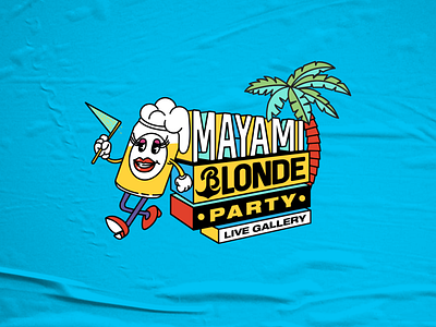 Mayami Blonde Party logoparty logotheme