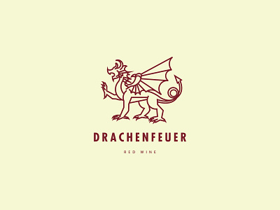 Logo Drachenfeuer brand branding logo logo design wine