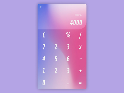 DailyUI #003 - Calculator!