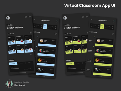 Virtual Classroom App UI