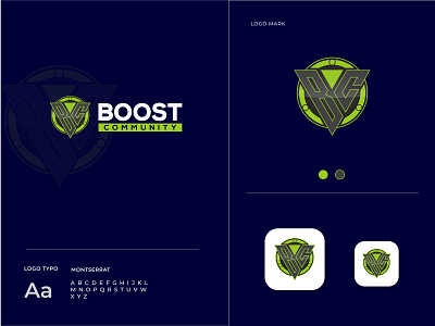 Boost community app branding design flat graphic icon logo logodesign logotype vector