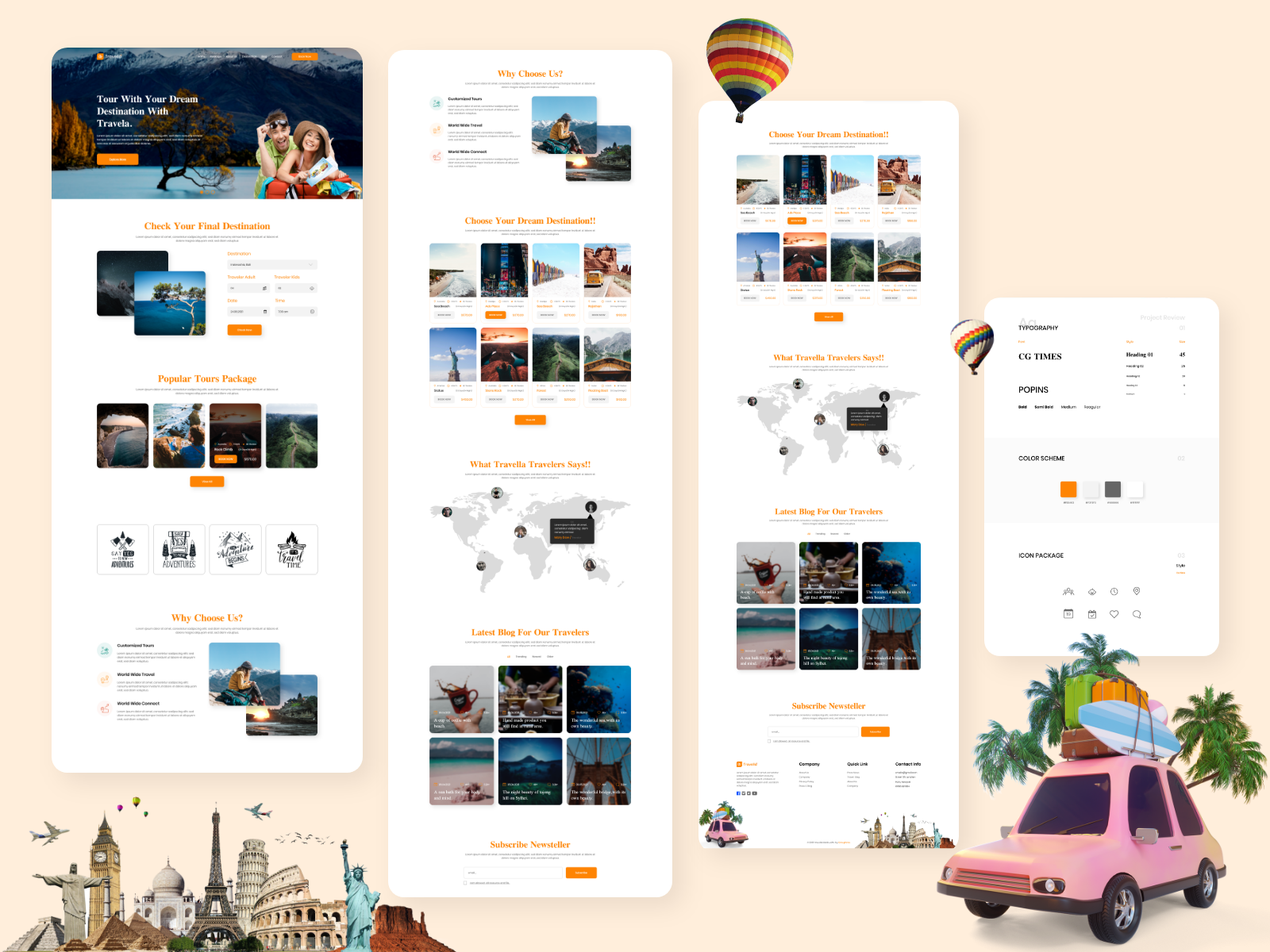 Travelling agency by GroupBros on Dribbble