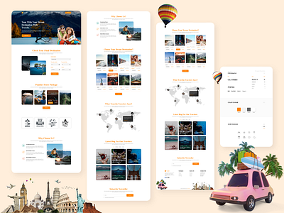 Travelling agency agency website landing page landing page design tour tourism tourism website travel travel agency travel app travel template traveling travelling travelling agency website travelling blog ui ux website website design