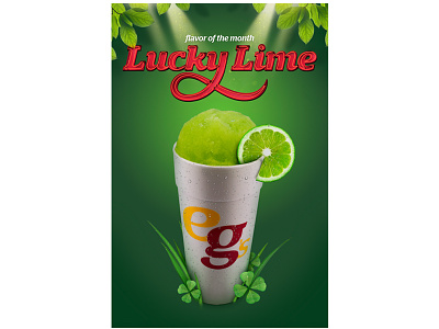 eegee's monthly flavors - Lucky Lime ad