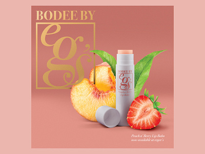 Bodee by eegee's – April Fool's Product branding chapstick fruit packaging peach photocomposite photoshop pink product