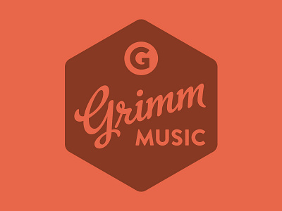 Grimm Music badge grimm logo music vintage