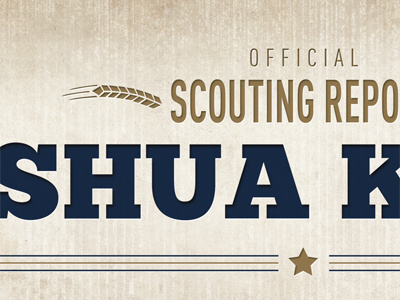 Scouting Repo baseball gold milwaukee brewers navy peanuts and cracker jacks print star texture typography