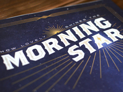 Morning Star christmas epiphany gentile illustration lutheran magi morning star texture type typography