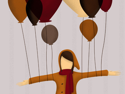 The Narrative Poster balloons illustration music poster texture the narrative