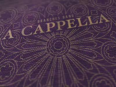 A Cappella a cappella album cd packaging music songbook typography