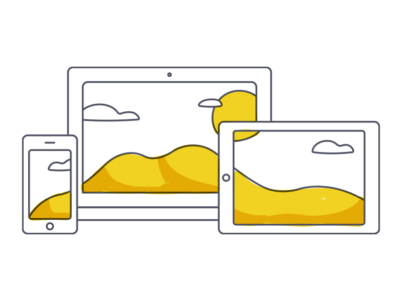 Quillustrations focus lab scroll responsive gift present cross platform open source quill illustration branding