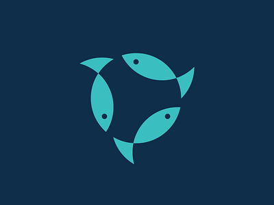Trinity Fish Logo branding church fish logo triangle trinity triquetra