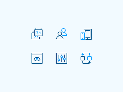 Office Icons branding calendar control focus lab icon iconography integrations interface ui web design