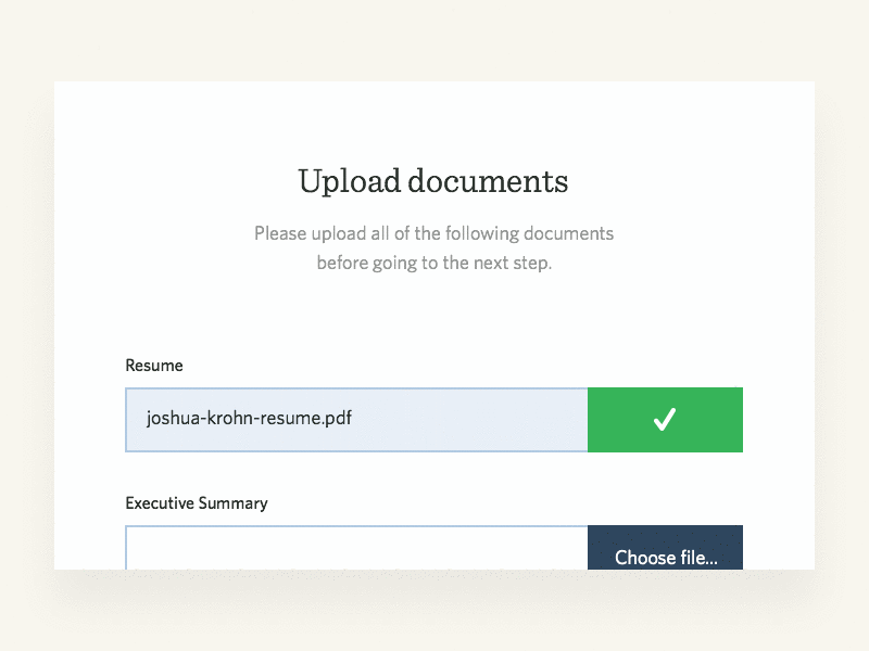 Upload Documents